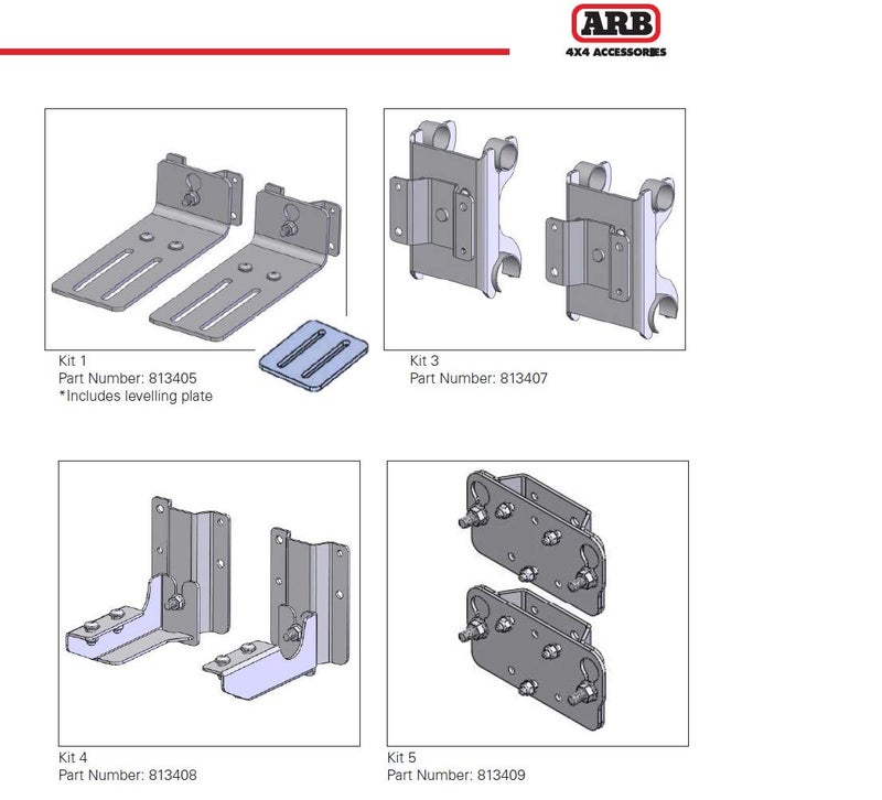 ARB 813408 Awning Bracket Quick Release Kit 4, Compatible for All ARB Awning Models - Image 2